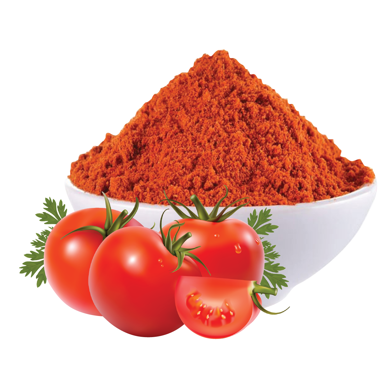Bulk spray dried tomato powder for sauces, gravies, and snack dusting