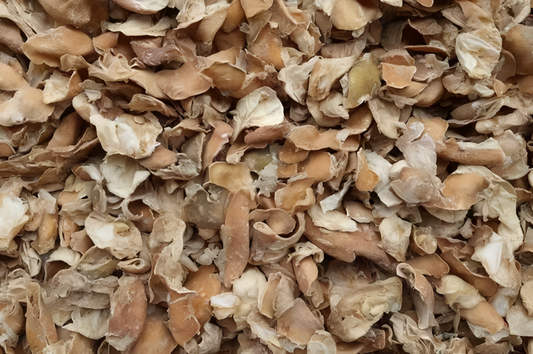 Sun-dried lemon peel slices for seasoning and tea blends